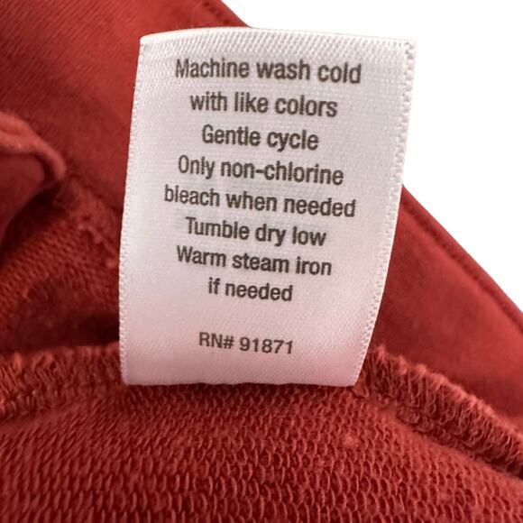 Sahalie Button Front Knit Knack Jacket Coat WMNS M Orange Mid Length Stretch - Picture 7 of 7